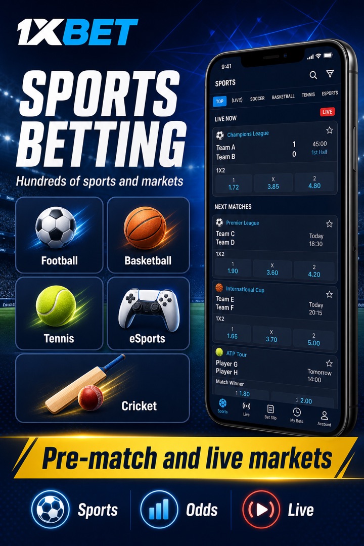 Illustration: live sports betting on mobile